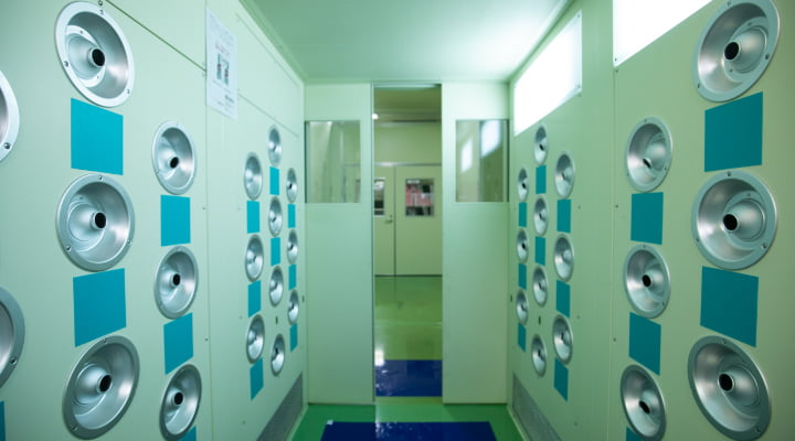 Cleanroom air shower